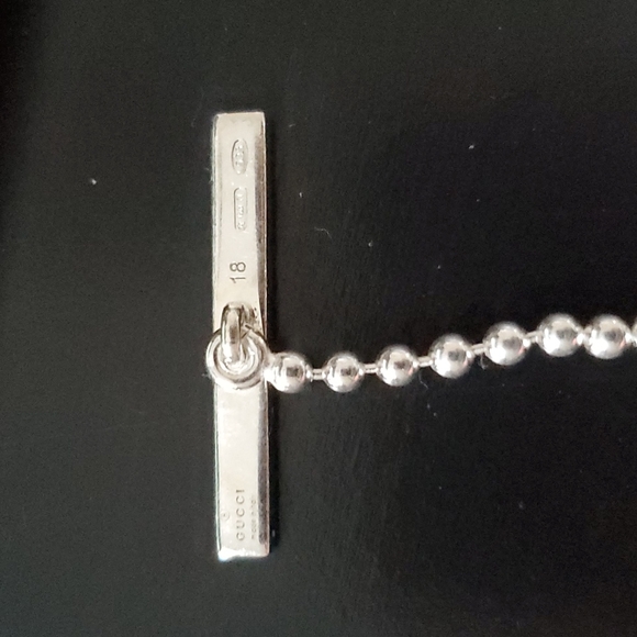 Gucci Interlocking GG Black/Silver 925 Women's Toggle Bracelet - EUC - Picture 11 of 11